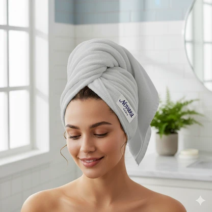 Serviette cheveux en microfibre | Novara Paris